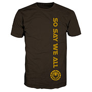 Battlestar Galactica So Say We All Brown T-Shirt